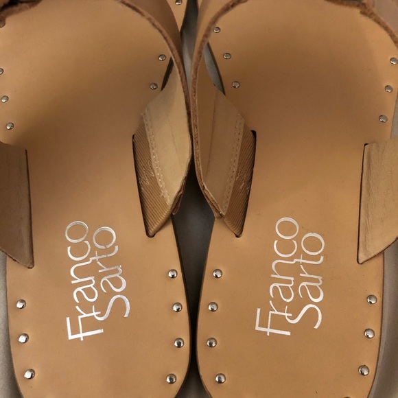 Franco Sarto Slide Sandals, Size 7 - Picture 3 of 4